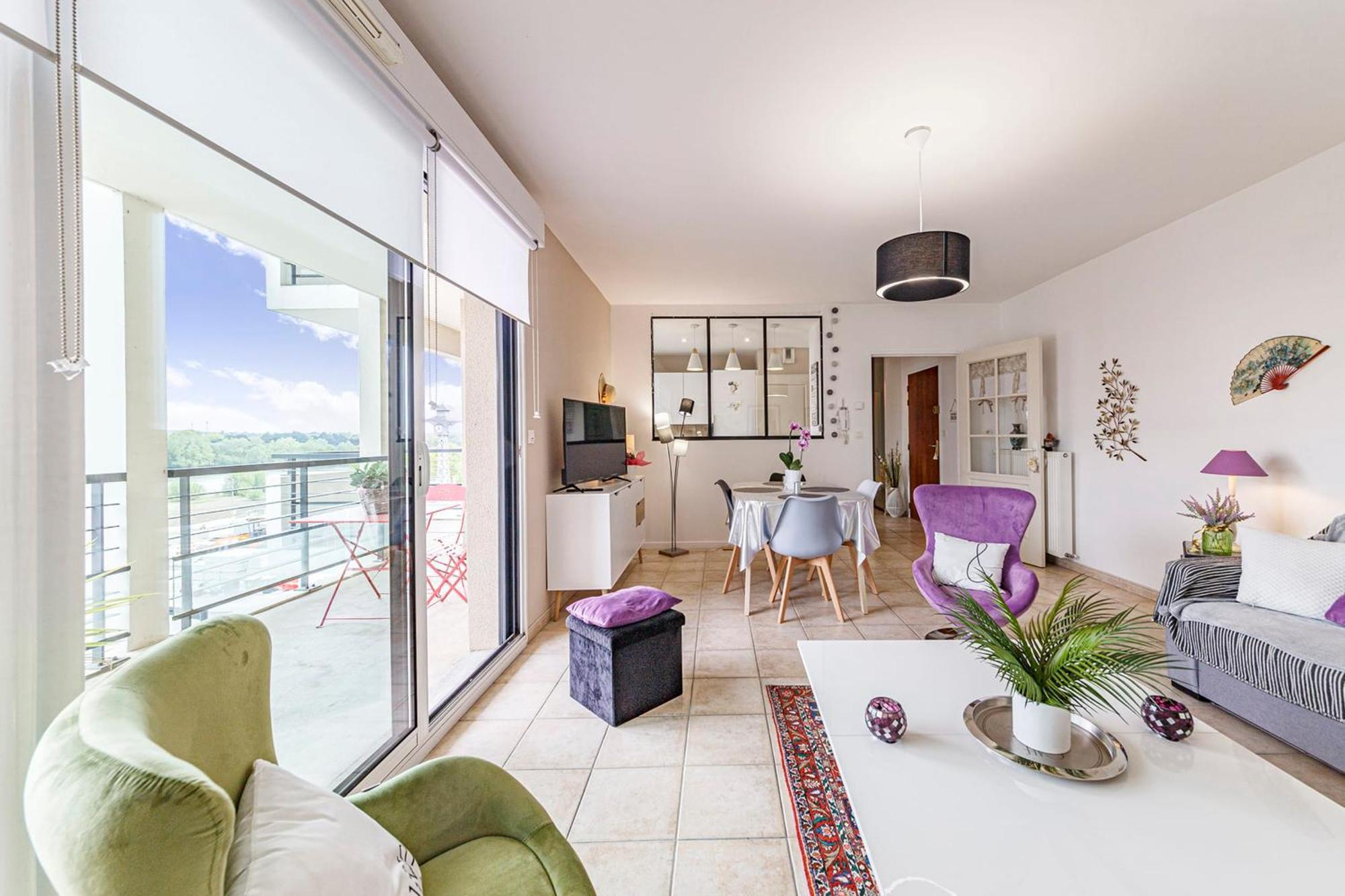 L'Aragon Wifi Balcon Vue La Maine Apartman Angers Kültér fotó