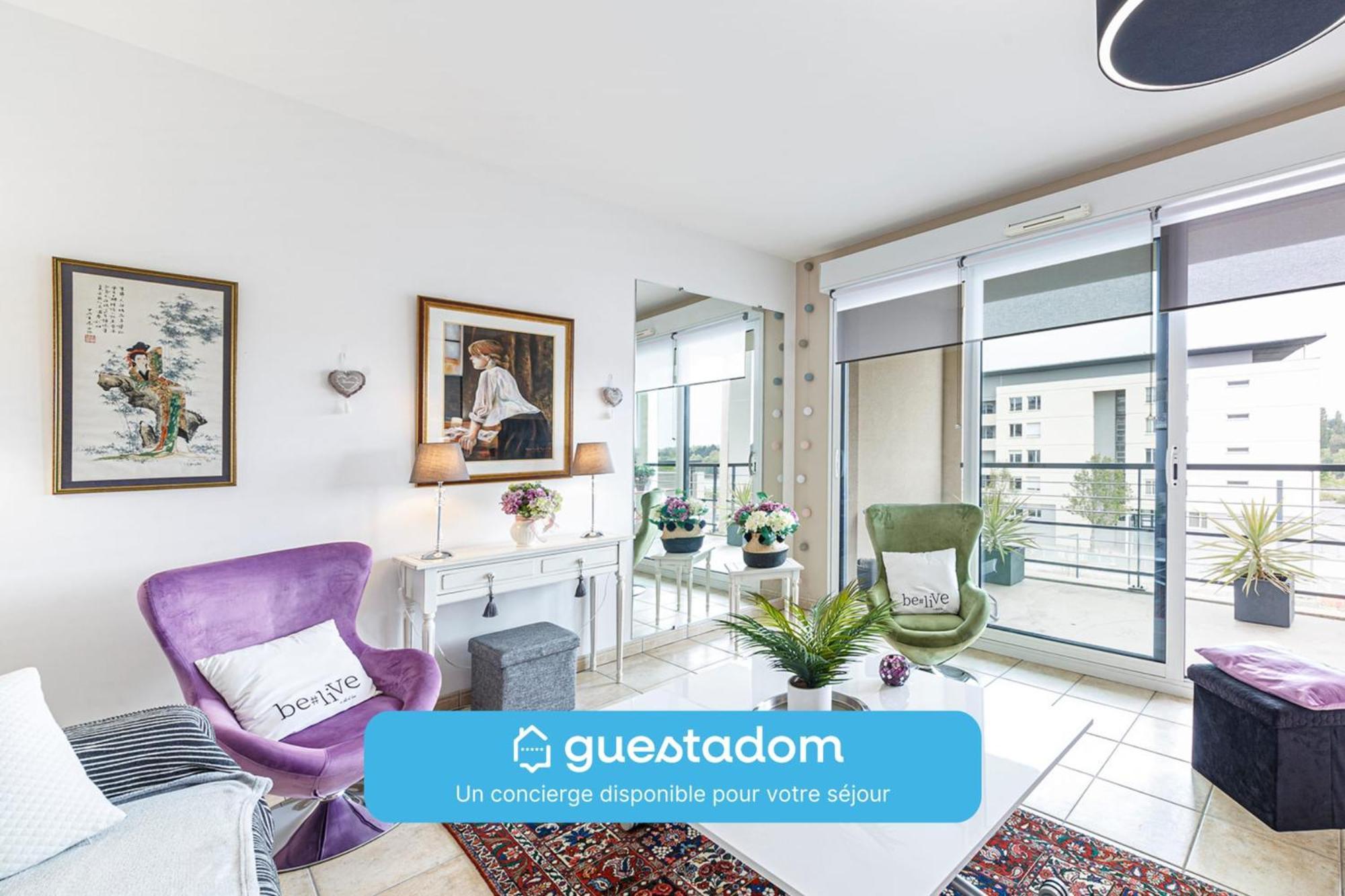 L'Aragon Wifi Balcon Vue La Maine Apartman Angers Kültér fotó